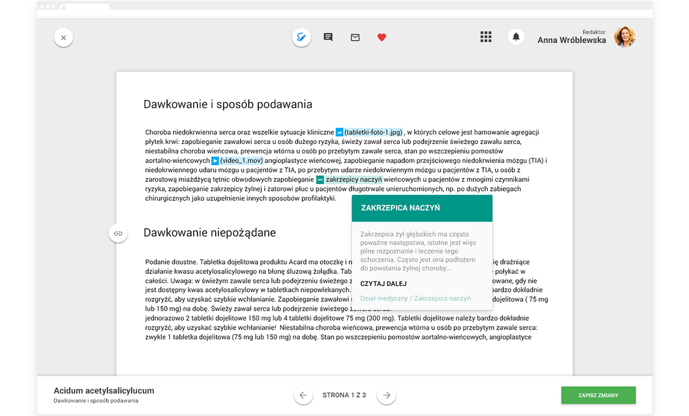 CMS Document Page