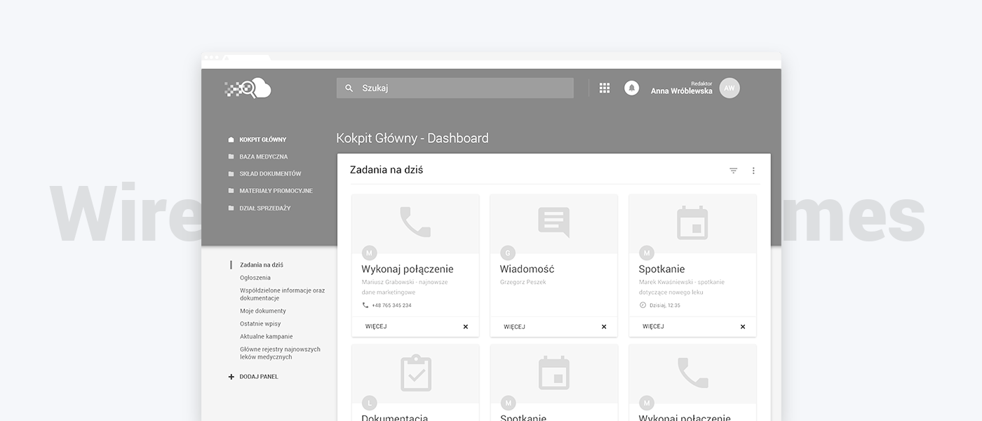 CMS Wireframes
